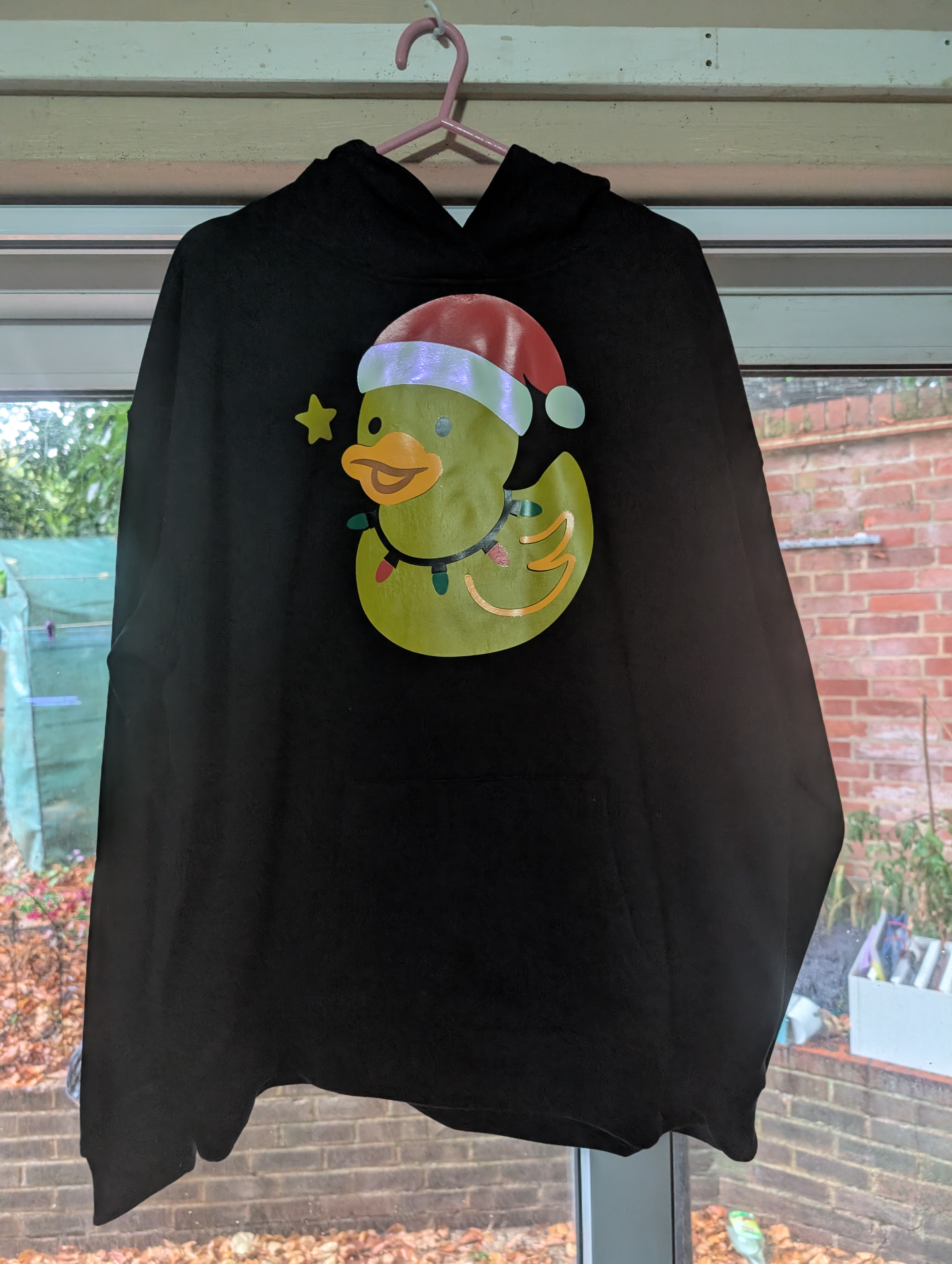 Christmas Rubber Duck Hoodie - Image 2