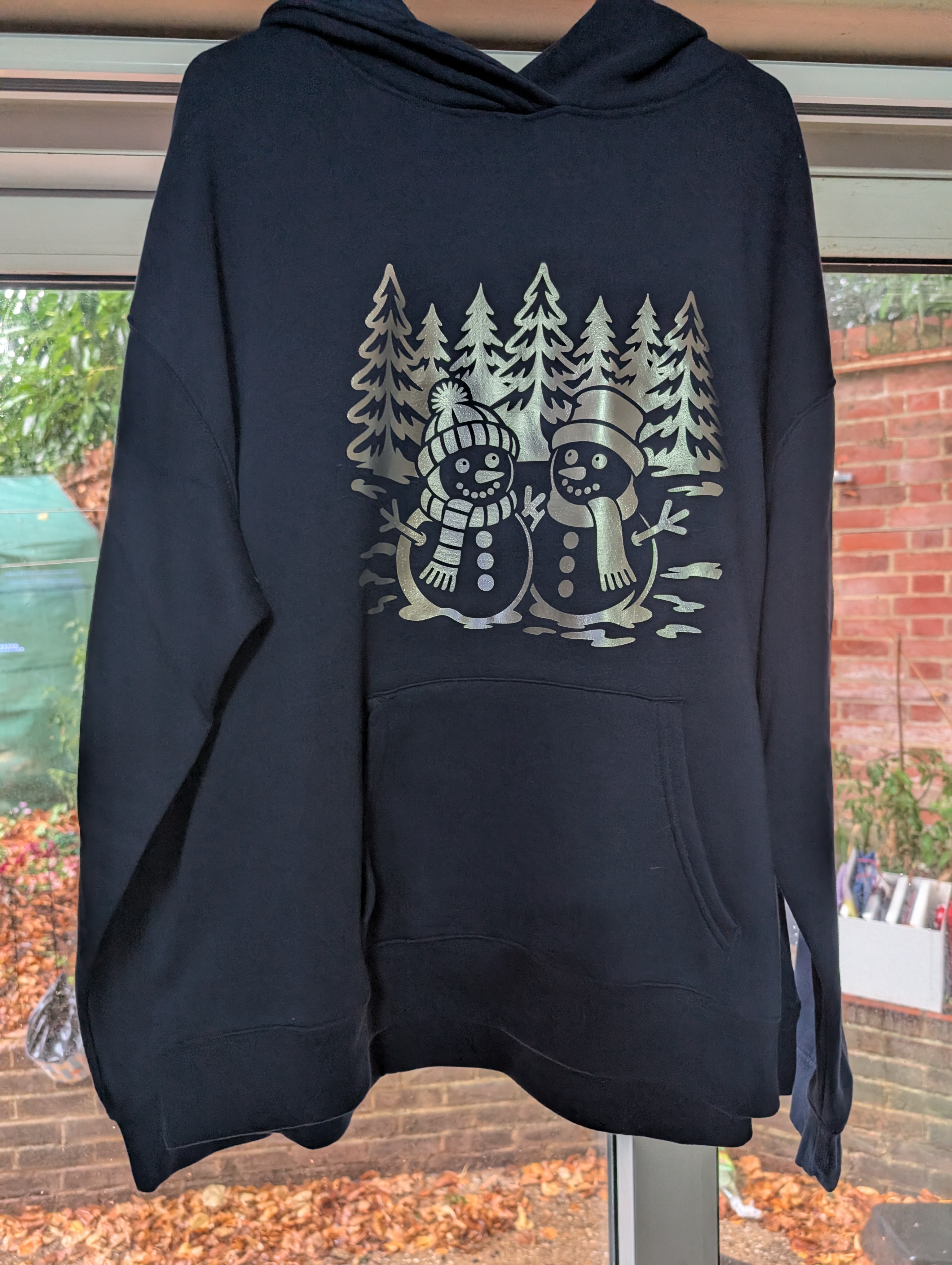 Christmas Snowman Hoodie - Image 2